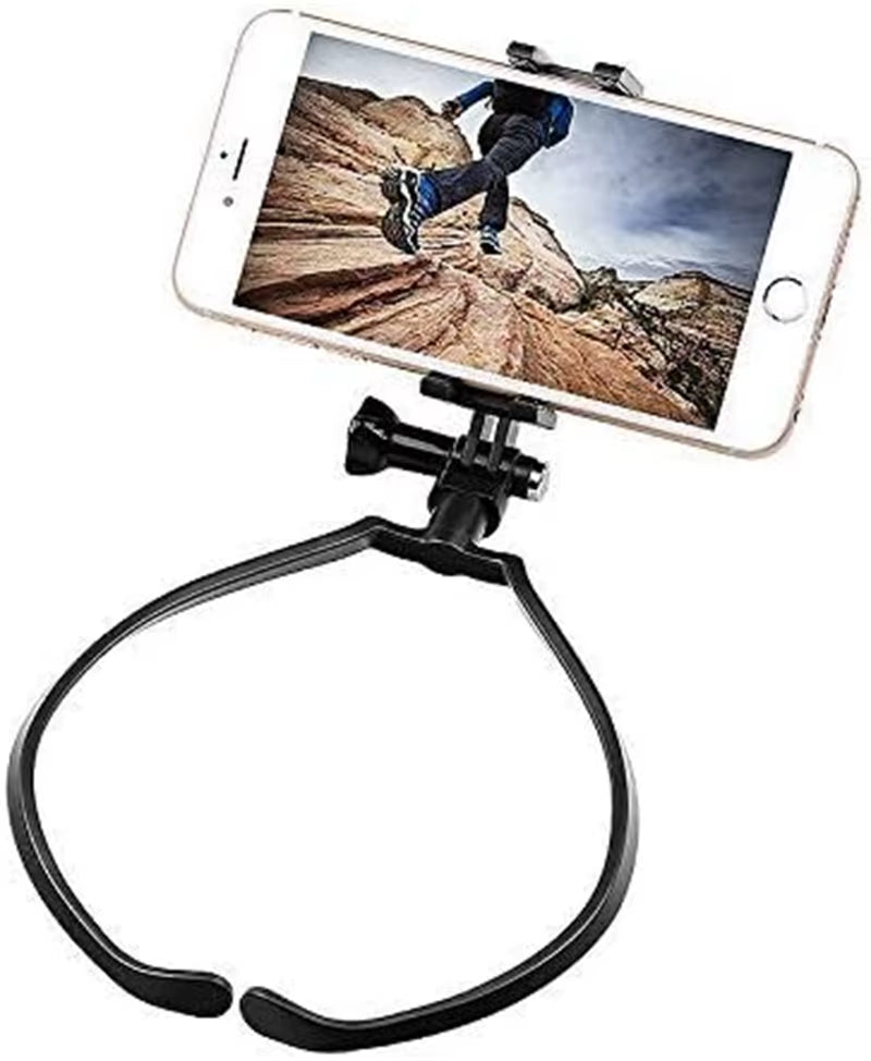 Hands Free Wearable Neck Holder Lazy Phone Stand Hanging Mount for Iphone 15Promax Samsung Gopro Dock Station Bracket