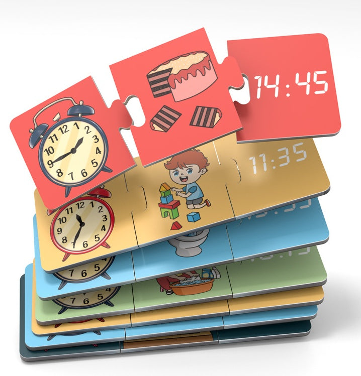Children Assemble Toy Cartoon Time Cognition
