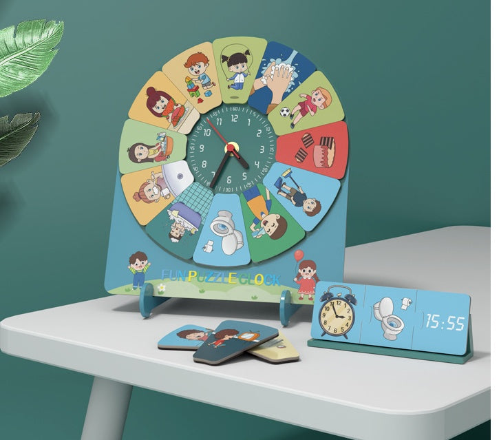 Children Assemble Toy Cartoon Time Cognition