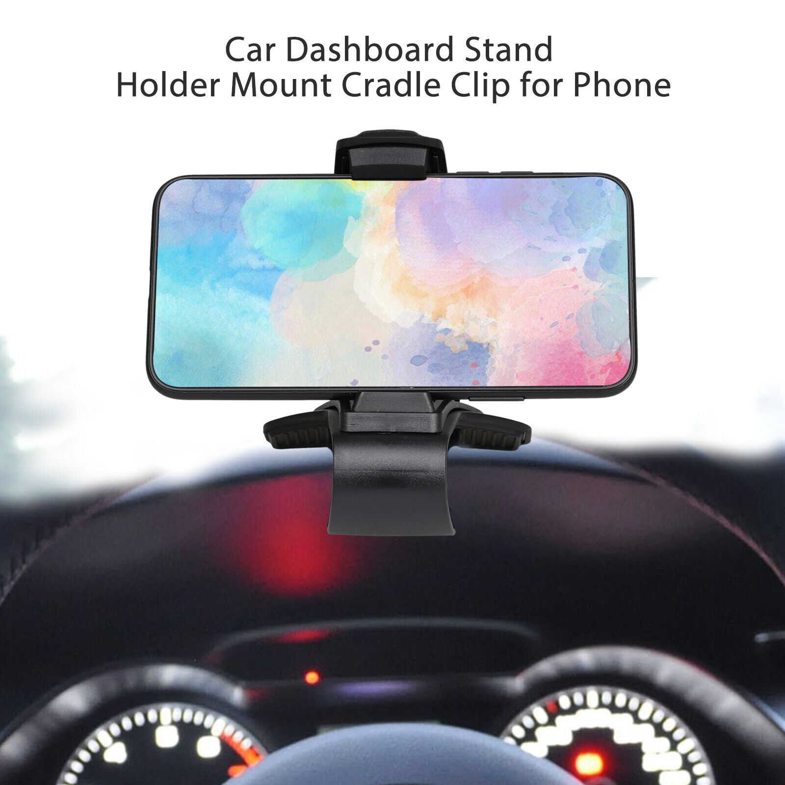 Universal Car Dashboard Mount Holder Stand Clamp Cradle Clip for Cell Phone GPS