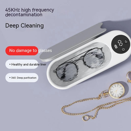Eyewear Cleaner Sonic Screen Home Mini Compact Auto Wash Gadget