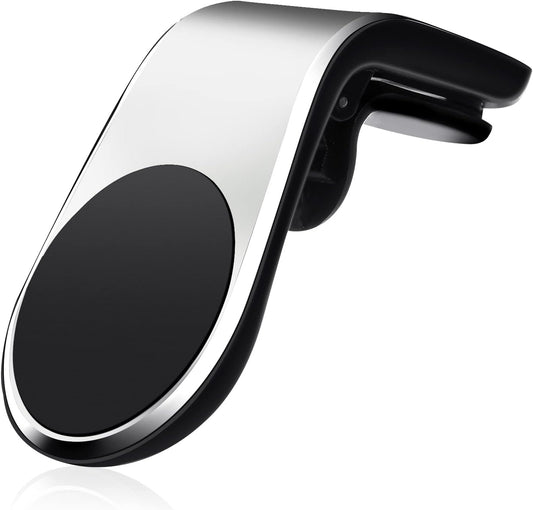 1 Pack Magnetic Phone Car Mount Magnets Hands Free Universal Smart GPS Cell Phone Holder for Iphone Samsung (Silver)