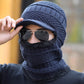 Men's outdoor warm and cold face protection snow cap