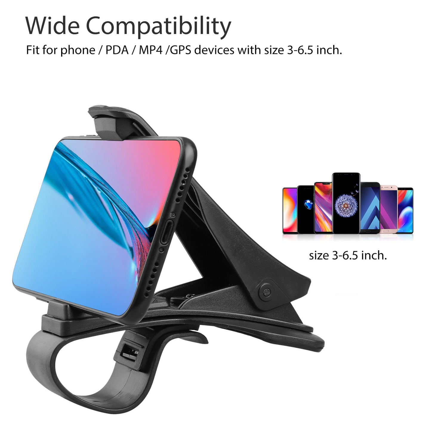 Universal Car Dashboard Mount Holder Stand Clamp Cradle Clip for Cell Phone GPS