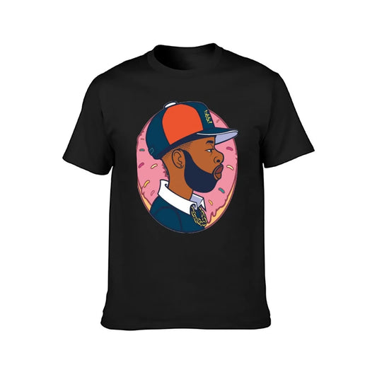 J DILLA Sticker T-Shirt Cute Tops Anime Stuff Oversizeds Men Tshirt