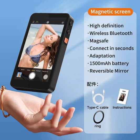 A2 Mobile Phone Projector One Click Connection Magnetic Mobile Magnetic Selfie Vlog Wireless Remote Control Projection Device