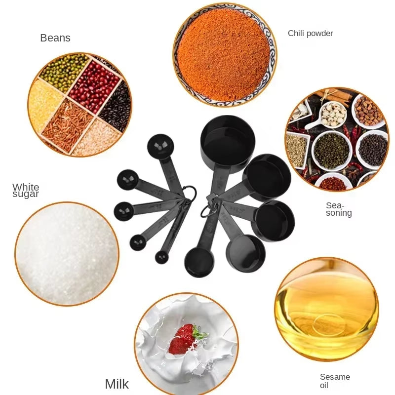 10Pcs/Set Measuring Spoons Cup Home Gadget Multipurpose Cake Flour Food Measuring Spoon Kitchen Cooking Baking Tools Accessories