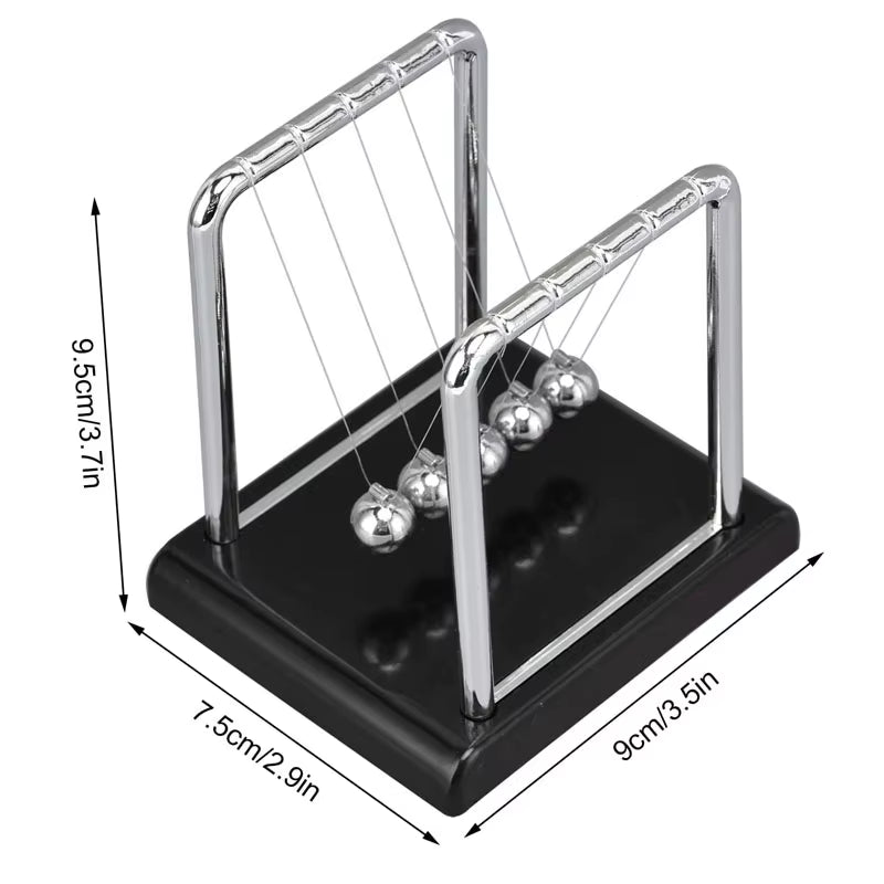 Newton 'S Cradle Pendulum Small Science Physics Gadget Desktop Balance Toy Stress Relief Gifts for Office Home