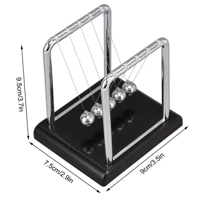 Newton 'S Cradle Pendulum Small Science Physics Gadget Desktop Balance Toy Stress Relief Gifts for Office Home