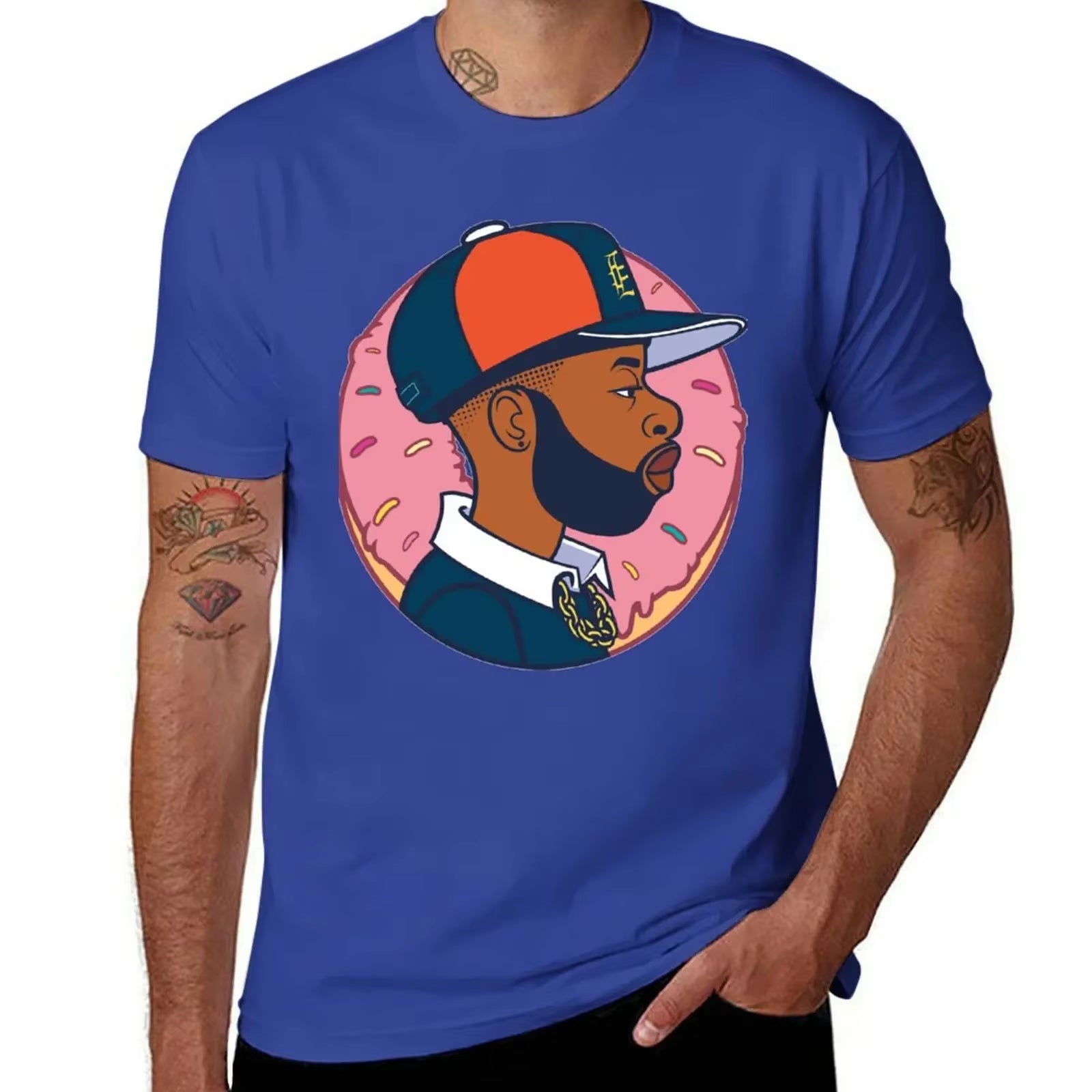 J DILLA Sticker T-Shirt Cute Tops Anime Stuff Oversizeds Men Tshirt