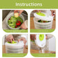 Household Manual Vegetable Dehydrator Large Salad Spinner Fruit Lettuce Drain Basket Dryer Kitchen Washing Tools Home Gadget