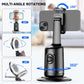 Auto Face Tracking Tripod with 2 Selfie Ring Light, 360° Rotation Face Body