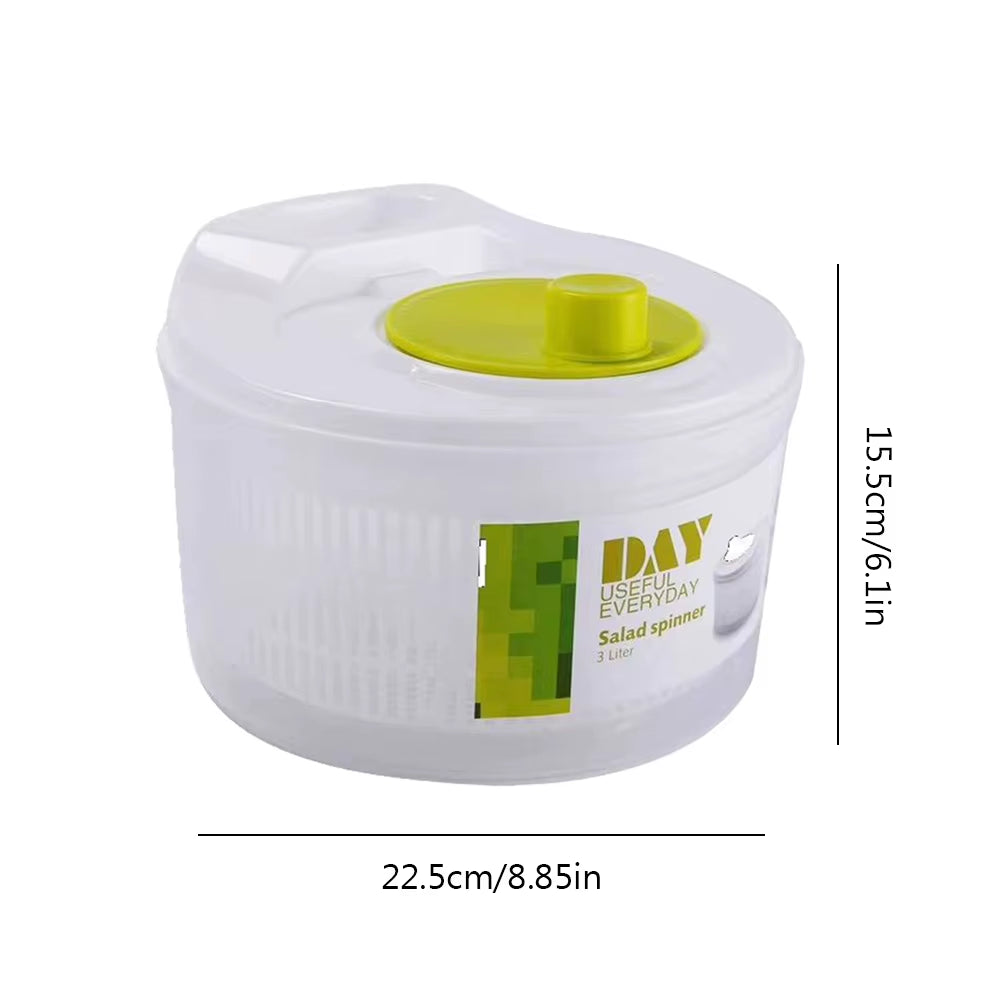 Household Manual Vegetable Dehydrator Large Salad Spinner Fruit Lettuce Drain Basket Dryer Kitchen Washing Tools Home Gadget