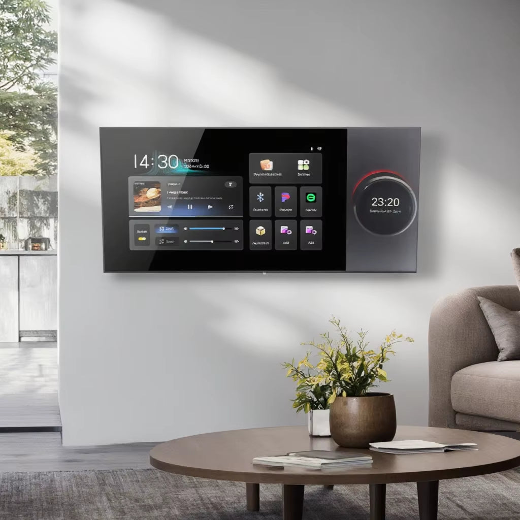2025 7-Inch Android Control Panel with Multi-Function Touch Screen Amplifier Smart Home Systems Two Independent Partitions