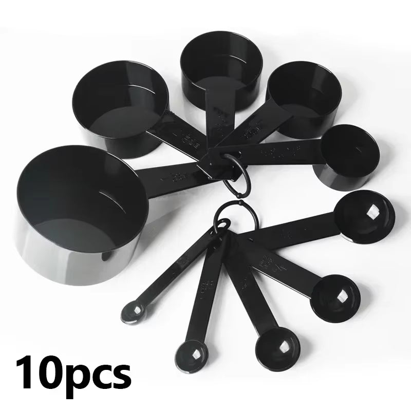 10Pcs/Set Measuring Spoons Cup Home Gadget Multipurpose Cake Flour Food Measuring Spoon Kitchen Cooking Baking Tools Accessories