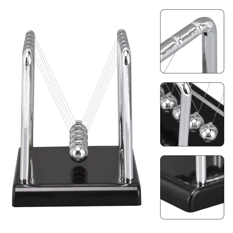 Newton 'S Cradle Pendulum Small Science Physics Gadget Desktop Balance Toy Stress Relief Gifts for Office Home