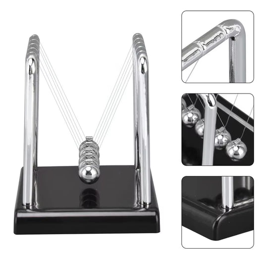 Newton 'S Cradle Pendulum Small Science Physics Gadget Desktop Balance Toy Stress Relief Gifts for Office Home