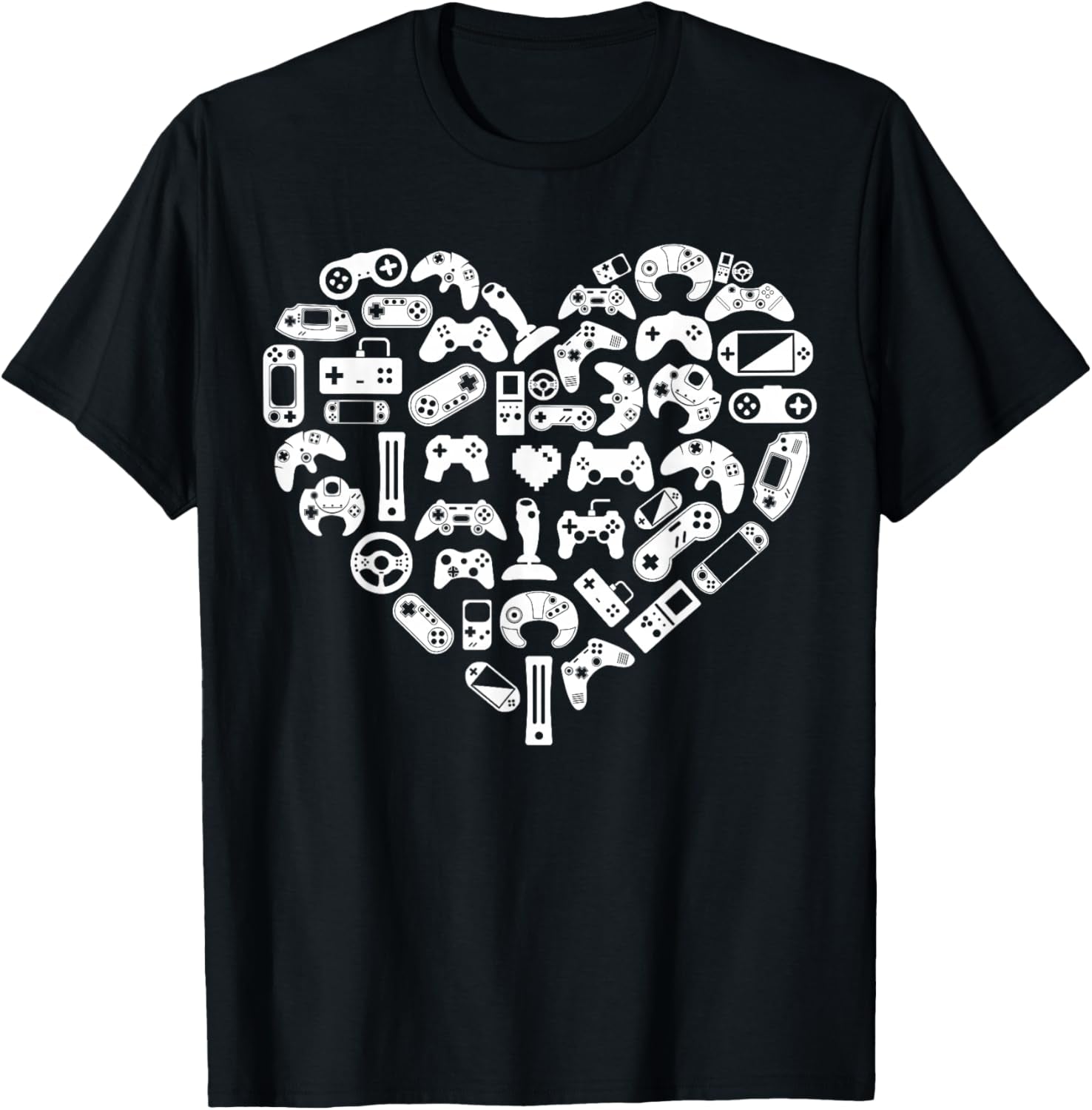 Boys Gamer Gift - Game Heart Valentines Day Lover Men Kids T-Shirt