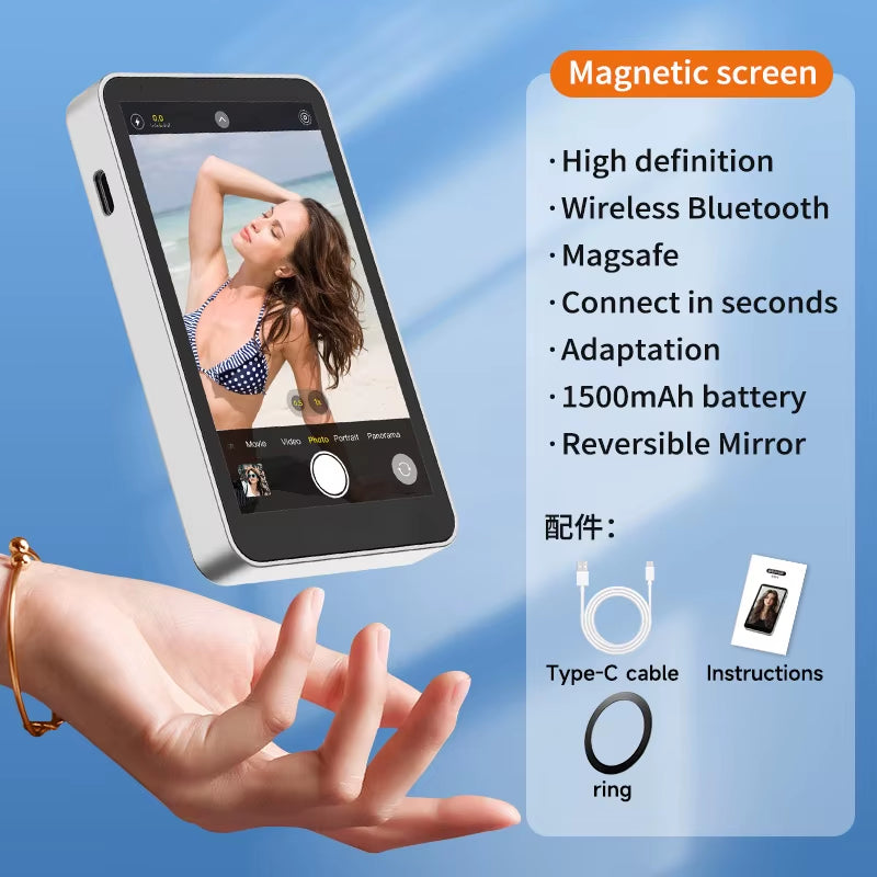A2 Mobile Phone Projector One Click Connection Magnetic Mobile Magnetic Selfie Vlog Wireless Remote Control Projection Device