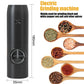 USB Rechargeable Electric Salt and Pepper Grinder with Adjustable Coarseness Refillable Mill Battery Powered Home Kitchen Gadget