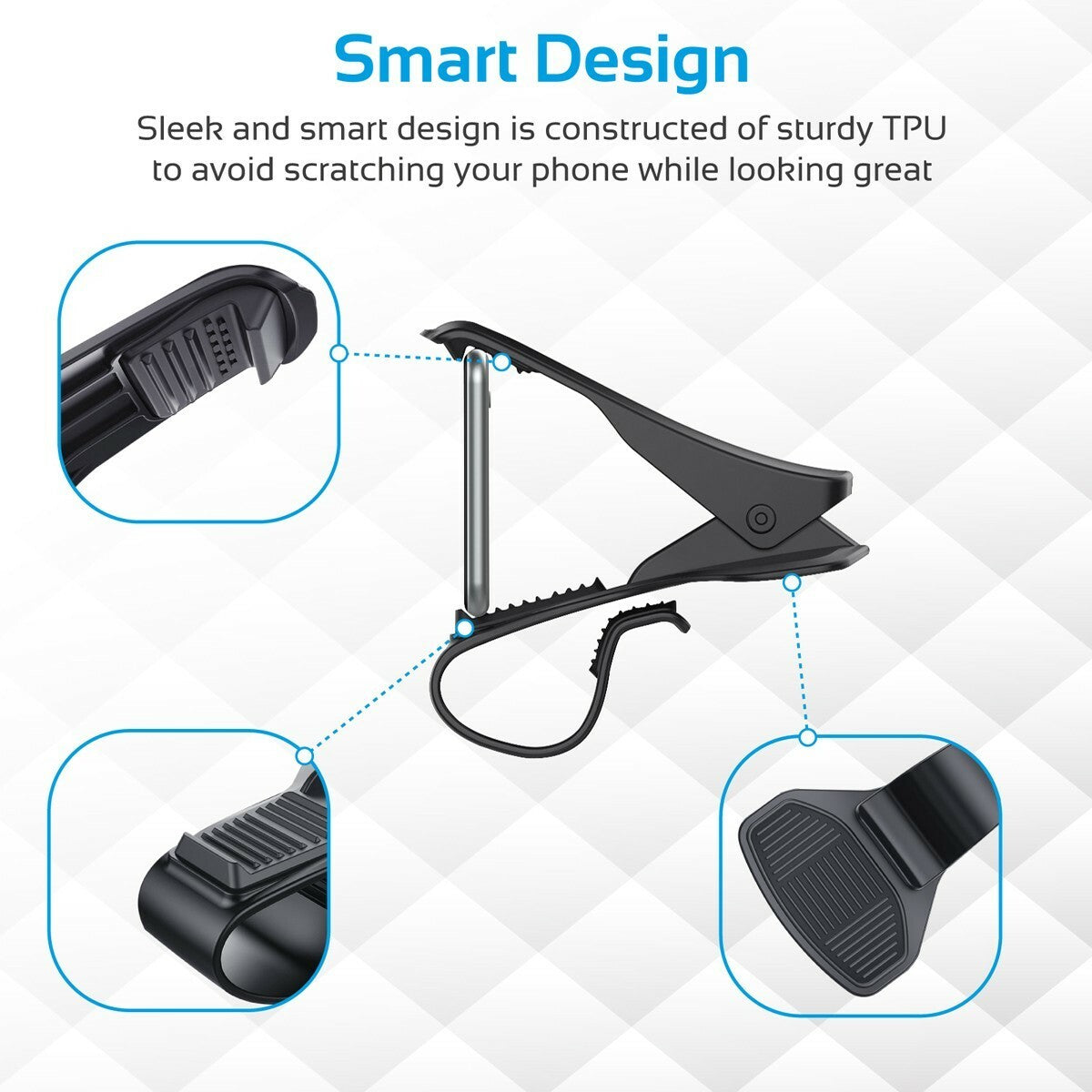 Universal Car Dashboard Mount Holder Stand Clamp Cradle Clip for Cell Phone GPS