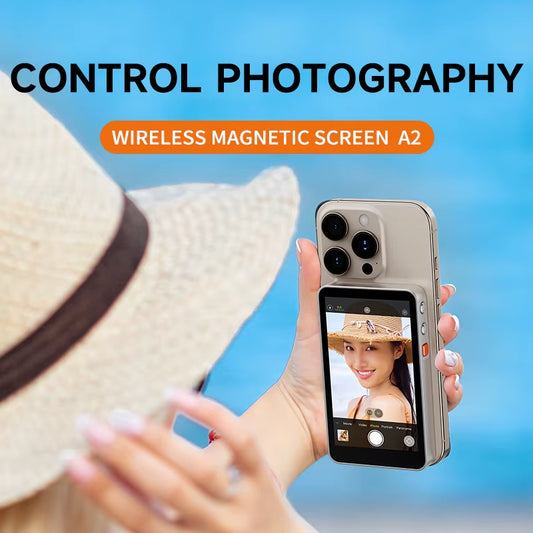 A2 Mobile Phone Projector One Click Connection Magnetic Mobile Magnetic Selfie Vlog Wireless Remote Control Projection Device
