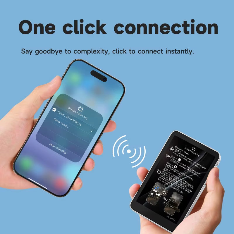 A2 Mobile Phone Projector One Click Connection Magnetic Mobile Magnetic Selfie Vlog Wireless Remote Control Projection Device