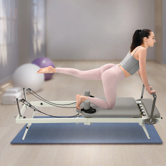 Foldable Pilates Reformer Machine, Multifunctional Yoga Fitness Equipment, Pilates Exercise Equipment